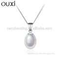 OUXI Latest fasion 925 sterling artificial pearl silver jewelry